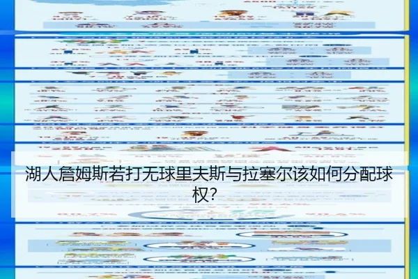 湖人詹姆斯若打无球里夫斯与拉塞尔该如何分配球权？